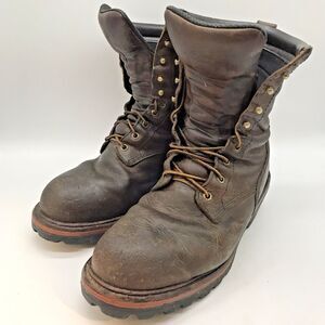 Red Wing LoggerMax Safety Boots Men's 9.5 Leather ASTM F 2413-18 M/I/C EH 2217